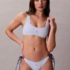 Bas de bikini à nouer sur les côtés avec monogramme graphique