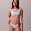 Bas de bikini à nouer sur les côtés avec monogramme graphique