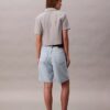 Bermuda décontracté en Denim mélangé lin