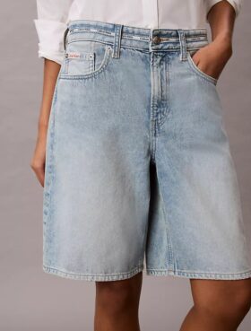 Bermuda en Denim avec logo