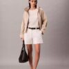 Bermuda plissé en sergé de coton Cotton Stretch Bermuda plissé en sergé de coton Cotton Stretch