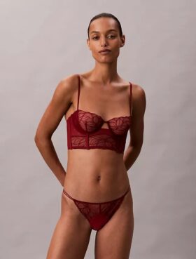 Bikini en dentelle florale noire CK Black Bikini en dentelle florale noire CK Black