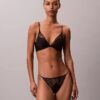 Bikini en dentelle florale noire CK Black Bikini en dentelle florale noire CK Black