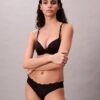 Bikini en microfibre extensible avec dentelle Bikini en microfibre extensible avec dentelle
