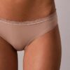 Bikini en microfibre extensible avec dentelle Bikini en microfibre extensible avec dentelle