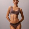 Bikini Icon en coton et Modal métallisé