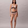 Bikini taille haute extensible en Microfiber à motif Monogram Bikini taille haute extensible en Microfiber à motif Monogram