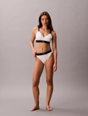 Bikini taille haute extensible en Microfiber à motif Monogram