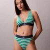 Bikini taille haute extensible en Microfiber à motif Monogram
