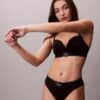 Bikini taille haute extensible en Microfiber à motif Monogram