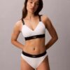 Bikini taille haute extensible en Microfiber à motif Monogram Bikini taille haute extensible en Microfiber à motif Monogram