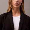Blazer ajusté en rayonne