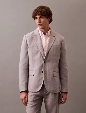 Blazer classique en mélange de lin Blazer classique en mélange de lin
