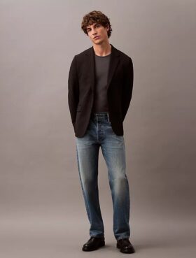 Blazer slim en gabardine de laine Blazer slim en gabardine de laine