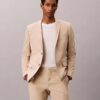 Blazer slim en mélange de lin Blazer slim en mélange de lin