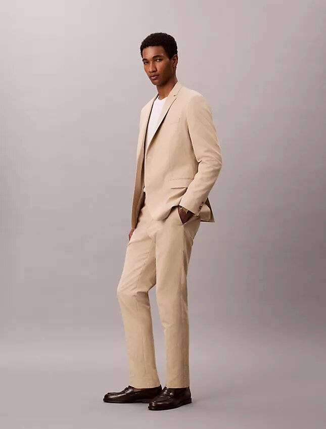 Blazer slim en mélange de lin Blazer slim en mélange de lin