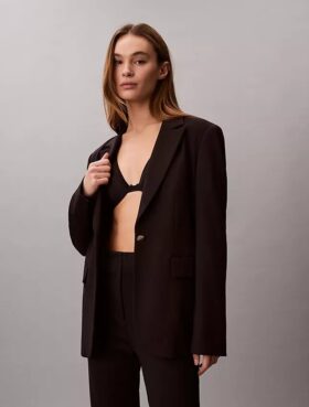 Blazer slim en ponte