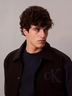 Blouson aviateur en nylon et coton