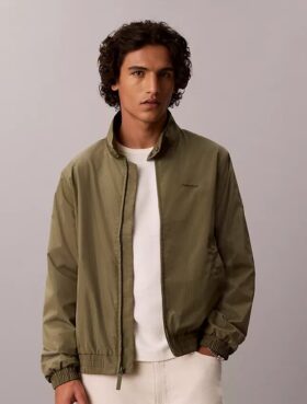 Blouson aviateur en nylon à mailles Blouson aviateur en nylon à mailles