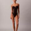 Body en dentelle florale CK Black Body en dentelle florale CK Black