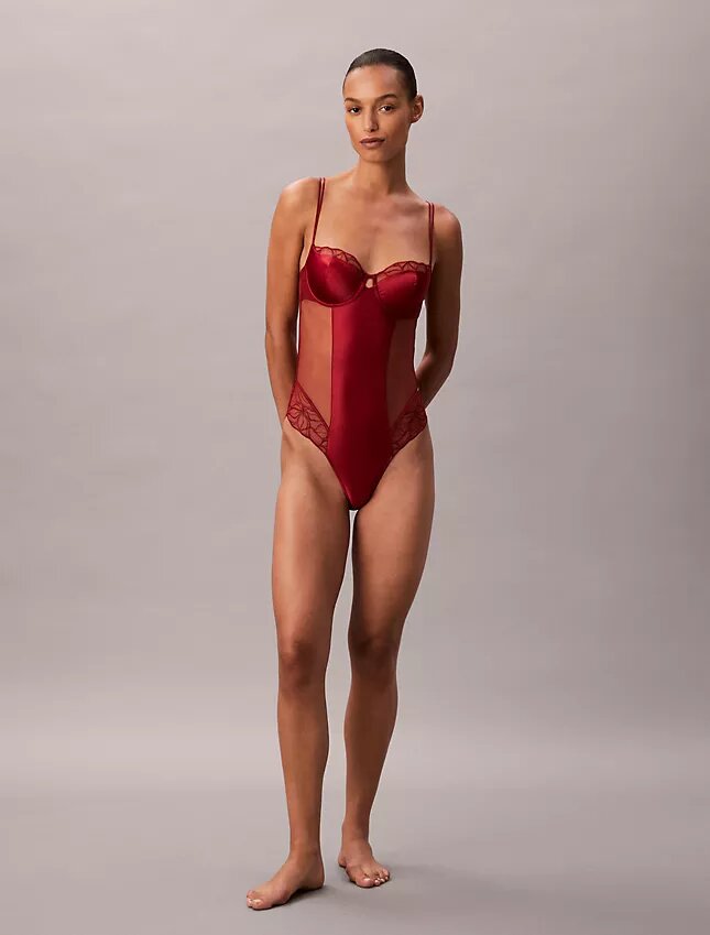 Body en dentelle florale CK Black Body en dentelle florale CK Black