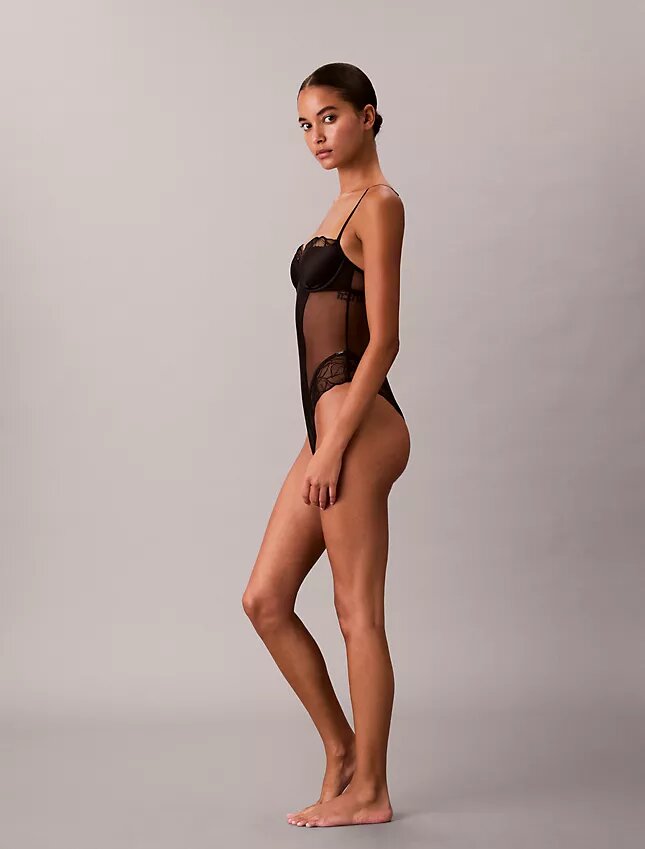 Body en dentelle florale CK Black Body en dentelle florale CK Black