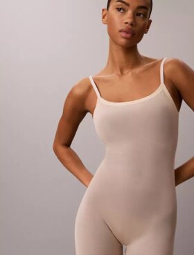 Body minimaliste en maille mi-cuisse