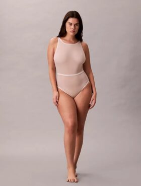Body shapewear bodys in minimalist mesh