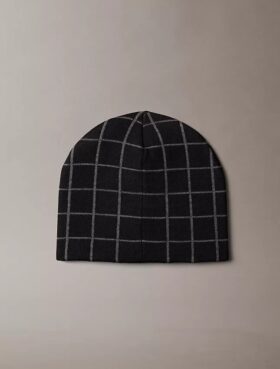 Bonnet à carreaux jacquard Bonnet à carreaux jacquard