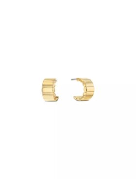 Boucles d&rsquo;oreilles galbées en forme de galet