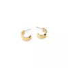 Boucles d’oreilles galbées en forme de galet Boucles d’oreilles galbées en forme de galet
