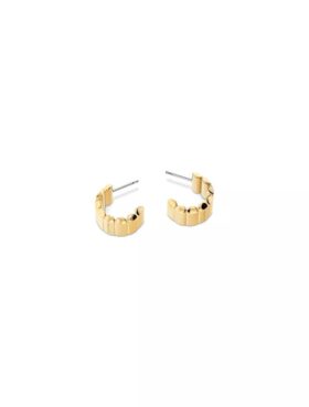 Boucles d&rsquo;oreilles galbées en forme de galet