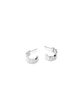 Boucles d&rsquo;oreilles galbées en forme de galet