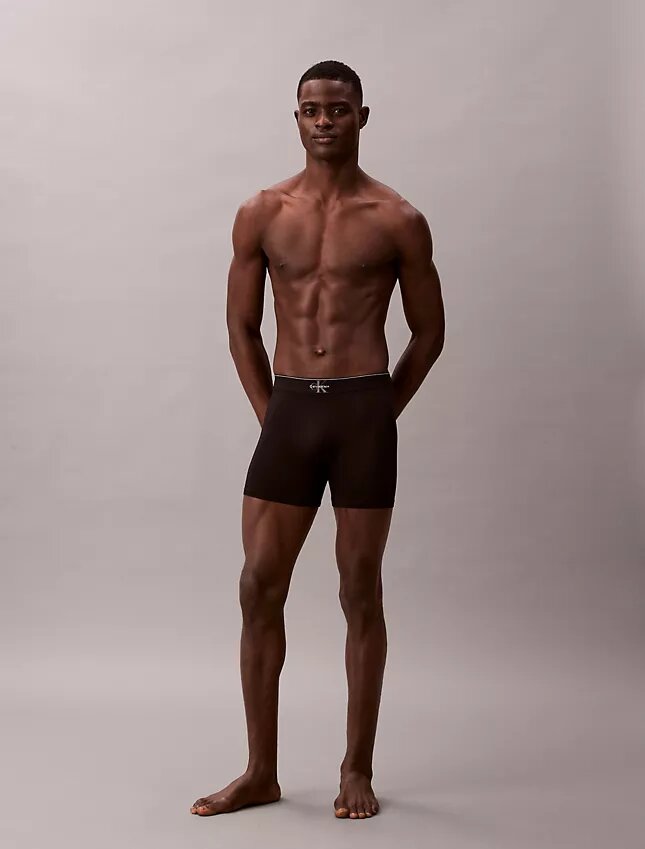 Boxer Brief en microfibre à motif Monogram Boxer Brief en microfibre à motif Monogram