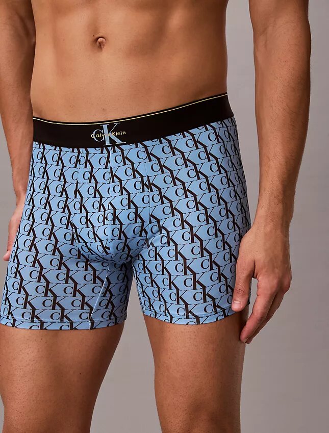 Boxer Brief en microfibre à motif Monogram Boxer Brief en microfibre à motif Monogram