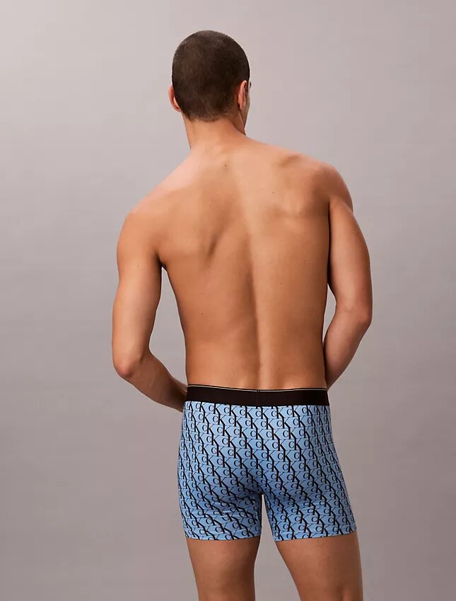 Boxer Brief en microfibre à motif Monogram Boxer Brief en microfibre à motif Monogram