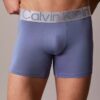 Boxer en microfibre extensible couleur acier Boxer en microfibre extensible couleur acier