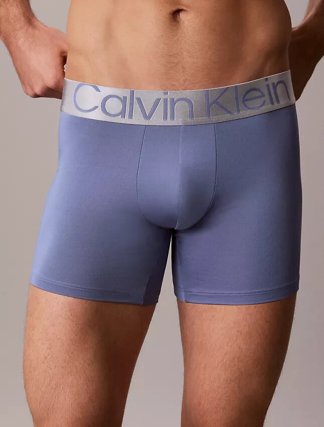 Boxer en microfibre extensible couleur acier Boxer en microfibre extensible couleur acier