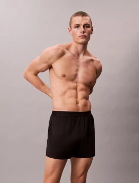 Boxer slim en maille CK Black Lounge