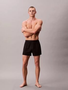 Boxer slim en maille CK Black Lounge