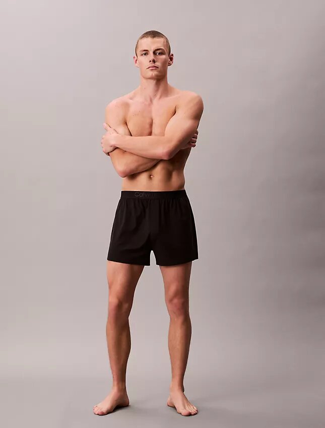 Boxer slim en maille CK Black Lounge Boxer slim en maille CK Black Lounge