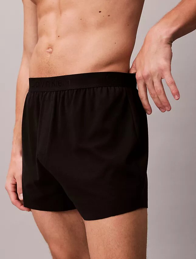Boxer slim en maille CK Black Lounge Boxer slim en maille CK Black Lounge