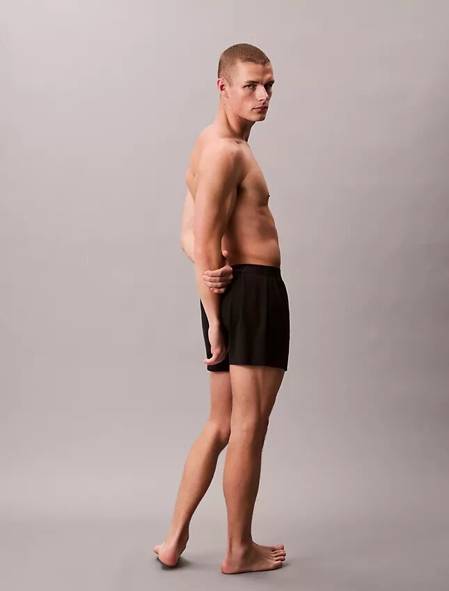 Boxer slim en maille CK Black Lounge Boxer slim en maille CK Black Lounge