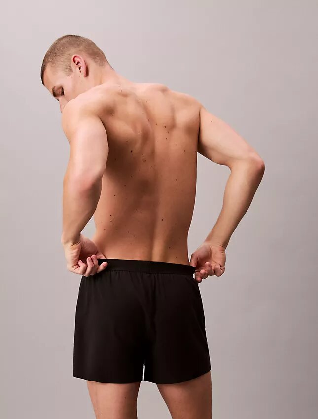 Boxer slim en maille CK Black Lounge Boxer slim en maille CK Black Lounge