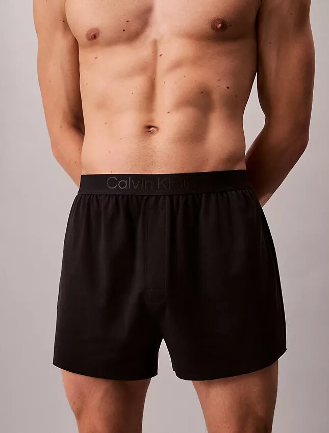 Boxer slim en maille CK Black Lounge Boxer slim en maille CK Black Lounge