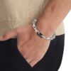 Bracelet à maillons sculptés