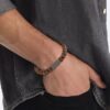 Bracelet à perles carrées
