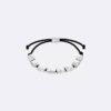 Bracelet à perles de forme rectangulaire organique