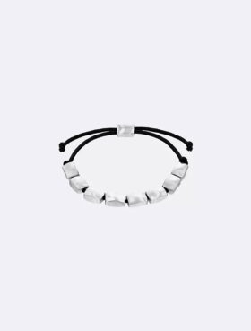 Bracelet à perles de forme rectangulaire organique