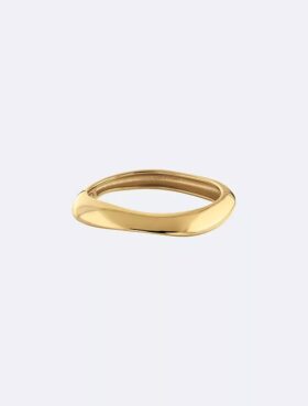 Bracelet rigide aux contours sculpturaux